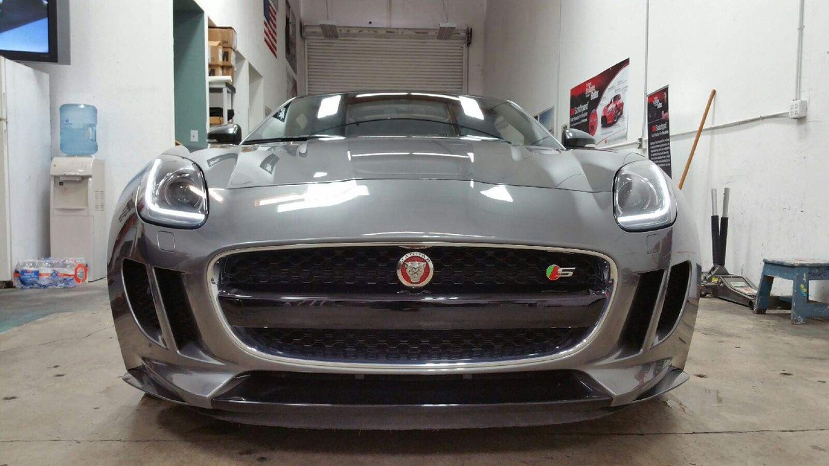 AVOclearbra's tweet photo. 2017 Jaguar F-Type at the shop for the AVO Maxim Wrap #jaguarftype #suntek #avo #fastcars #luxury #carwrap #wax #norockchips https://t.co/hPVN09uyB7
