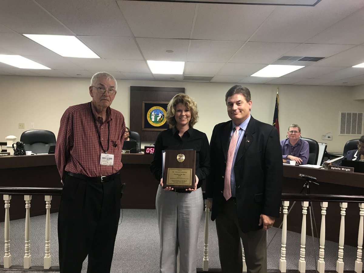 parkss12's tweet photo. RCS Board of Education Recognizes Moriah Dollarhite @mdollarhite1 2017-18 Principal of the Year @RCS_NC https://t.co/g3KmiMvSk3