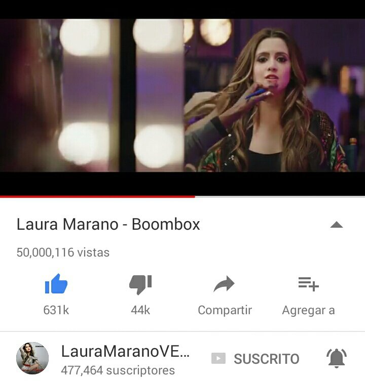 LMOfficialCL's tweet photo. DATO: Boombox llegó a los 50M de reproducciones en YouTube. ¡Felicidades @lauramarano estamos muy orgullosos de ti! 🎉👏🏻❤ https://t.co/iIBT08PrOJ