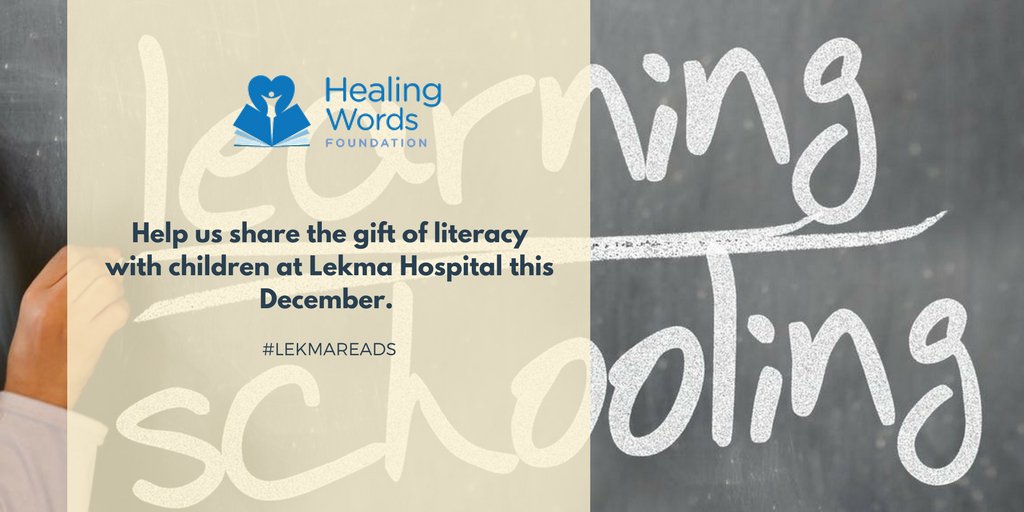HealingWordsOrg's tweet photo. Help us share the gift of literacy with children at Lekma Hospital Pediatric Center this December #lekmareads https://t.co/qPj39oy2tj