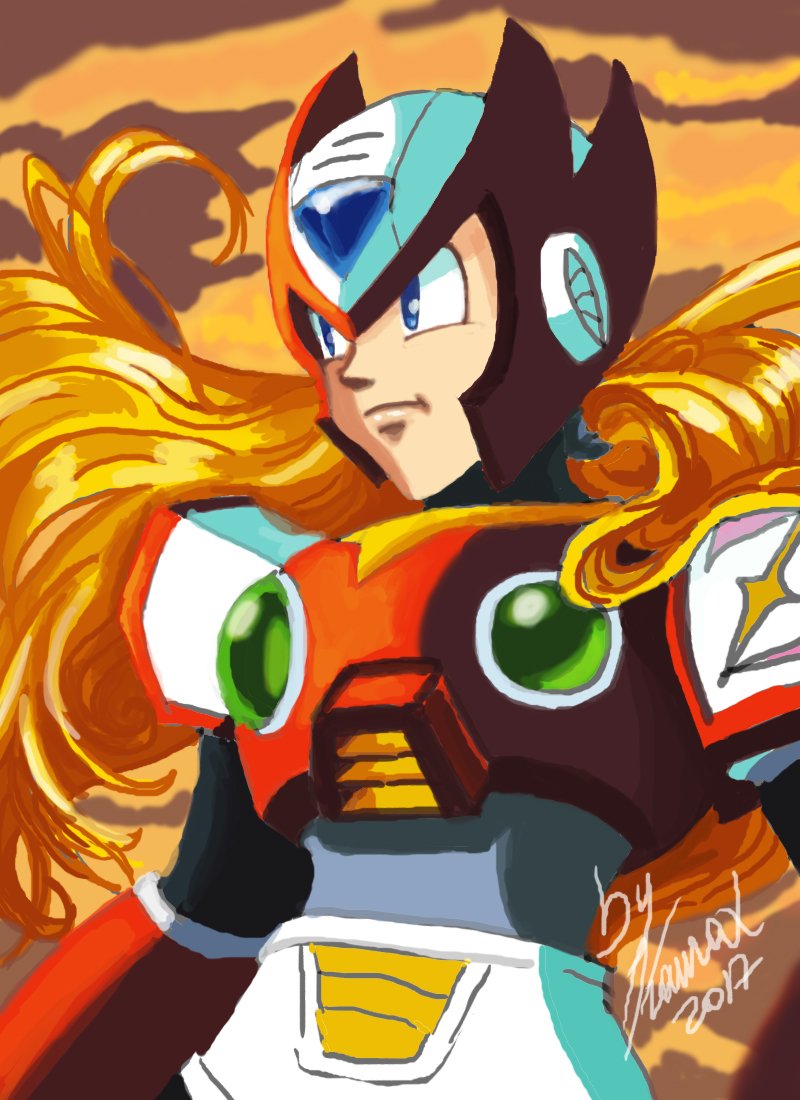 XKauraxX's tweet photo. uppps! dibujando conmemorando a unos de mis juegos favoritos #MegaMan #Fanartmegaman #twitteart #zero zeriiiiitoooo :O i hope u like it https://t.co/jvLdIOoo9H