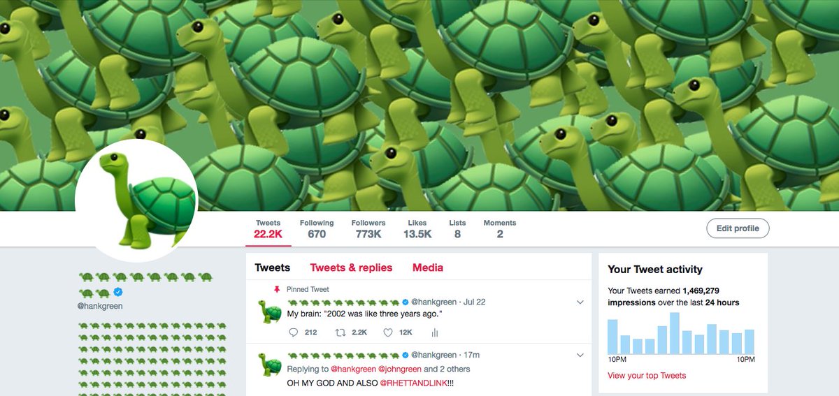 Hank Green tweet media