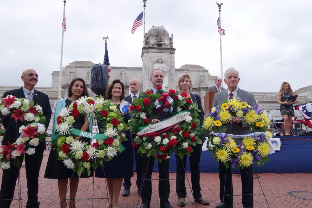 CiaoAmerica's tweet image. At the National #ColumbusDay Ceremony in Washington DC, #Italian Amb Armando Varricchio recalled the achievements of #ItalianAmericans