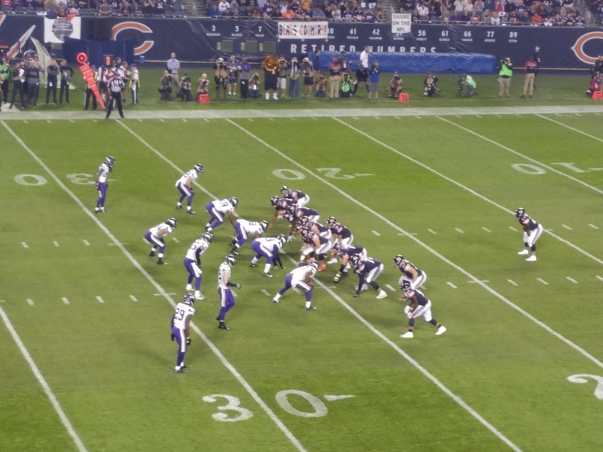 Great October night in Chicago...with a MNF bonus: the "switch to Mitch"! #ChicagoBears