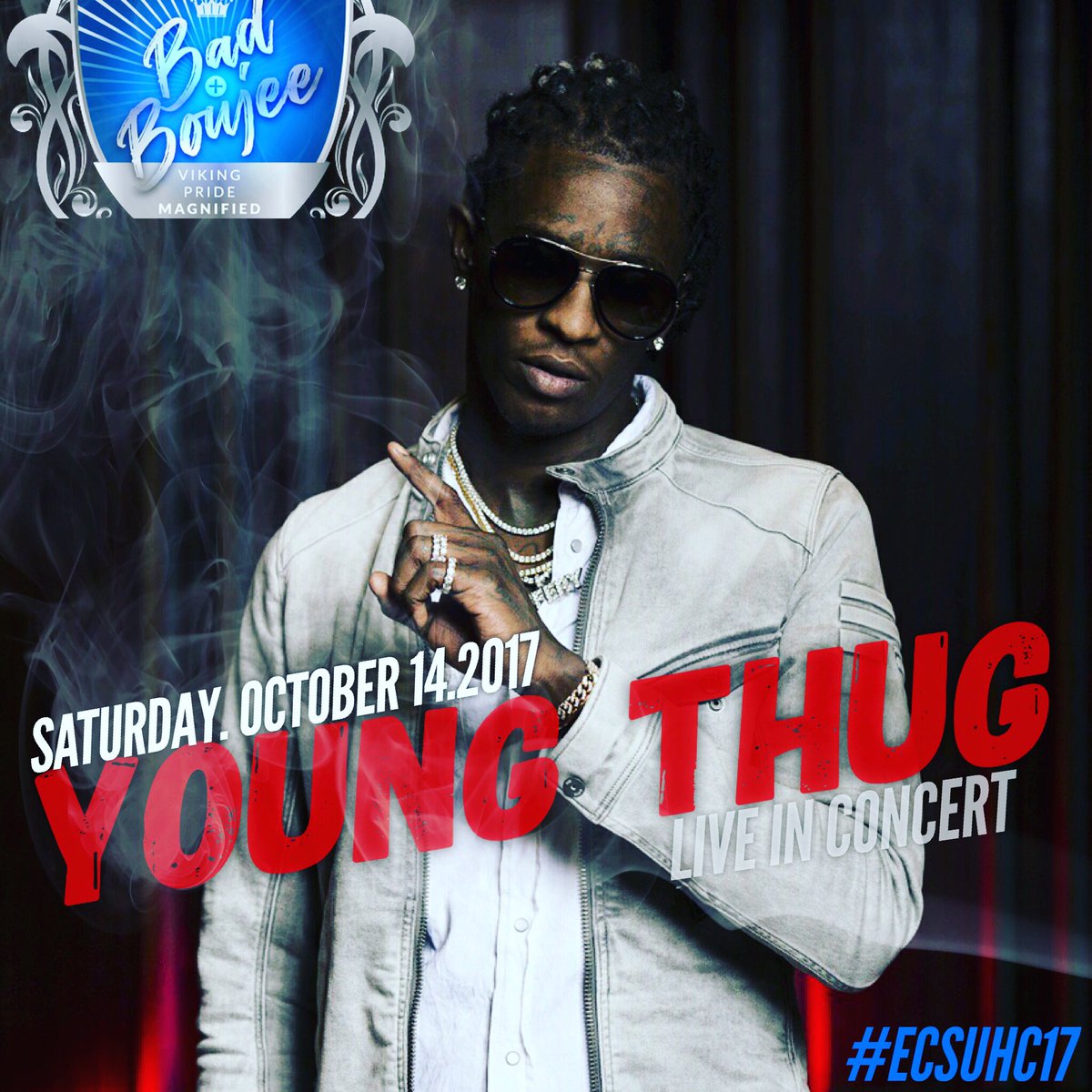 ECSUHomecoming's tweet photo. #ECSUHC17 Homecoming Concert @youngthug https://t.co/t0xRNSz95q