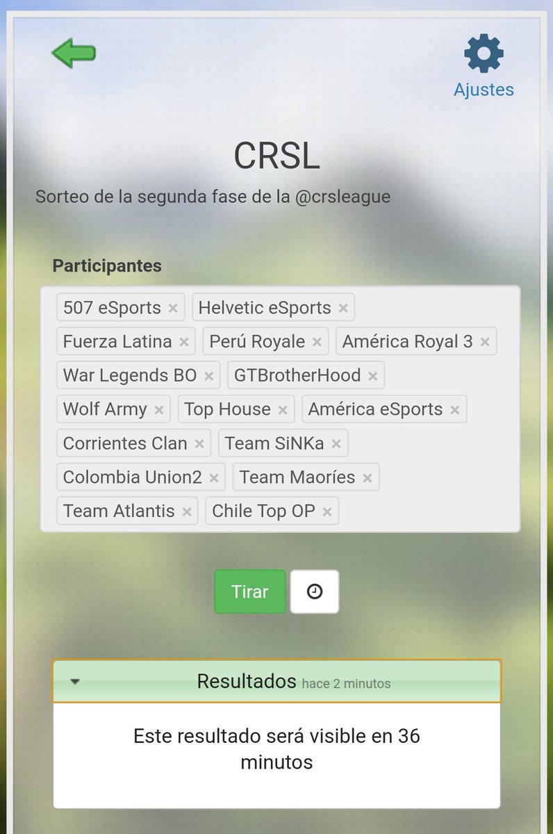 CRSLeague's tweet photo. En minutos sale el sorteo de la segunda fase. Acá está el link por donde lo pueden ver👉 https://t.co/rd9GvQwaug https://t.co/PnT0PW2z7x