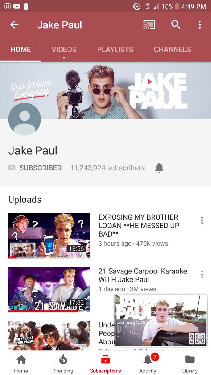 Rebirrth2K's tweet photo. @jakepaul pretty sure your getting hacked look at your profile pic https://t.co/YvSROo4fZN