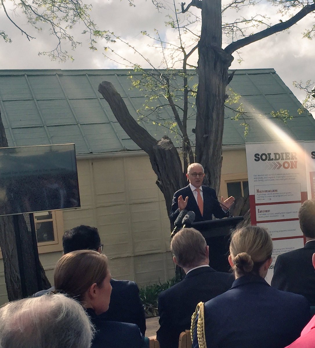 PipLeggo's tweet photo. Great to see our PM @TurnbullMalcolm supporting @SoldierOnAust this morning #sidebyside #proudsupporter @ScottLeggo https://t.co/UddWCQd2B0