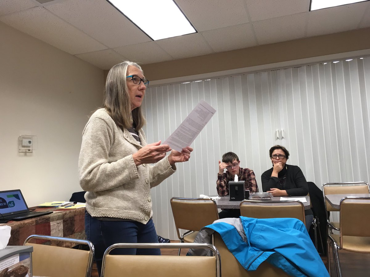 Nebsoildoc's tweet photo. Joan Sudmann is explaining battery recycling for Wayne, NE. https://t.co/96W0CFMi5U