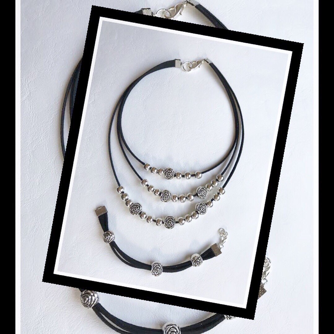 Gamuza y dijes🌺 #Tendencias #verano#women#collar