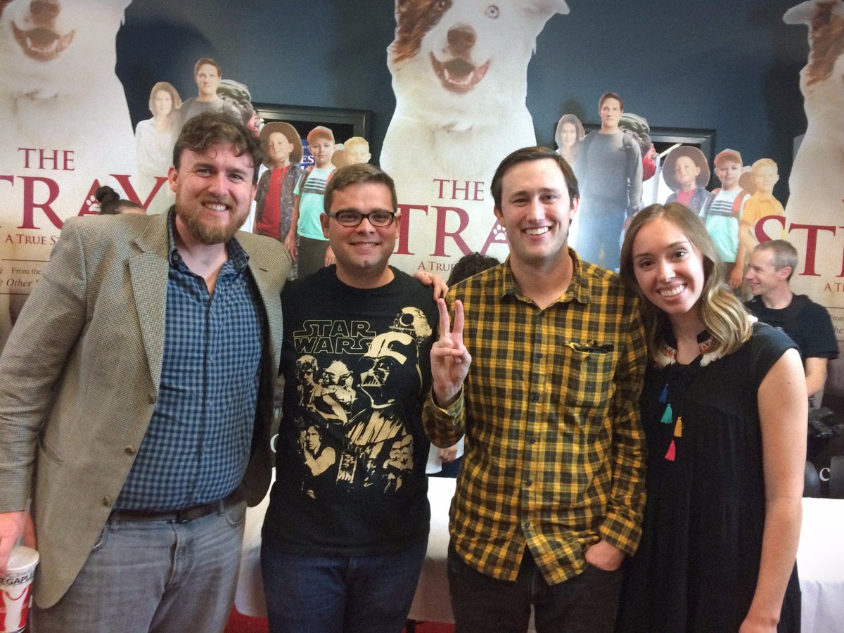 aaronhinton92's tweet photo. From last week's red carpet premiere of #TheStrayMovie. If you're looking for a family-friendly, uplifting movie to watch, this is the one! https://t.co/LbpTeeIGKI
