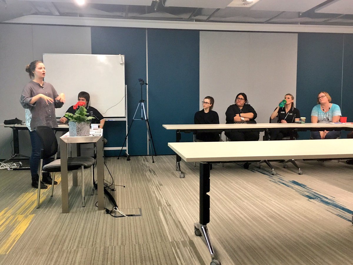 Thanks to Briana from <a href="/Youthline/">Youthline</a> for an insightful talk about the problems facing youth in NZ, Youthline's work and how we can help #mhawnz