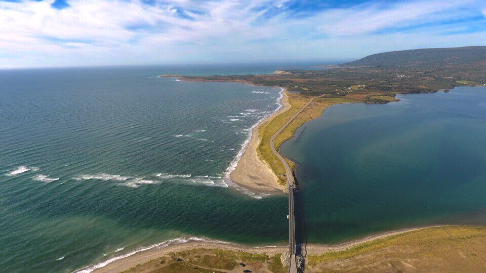 Tropical Paradise! :) MT <a href="/Thepurchase/">Corey Purchase</a>: The Bailey Bridge at Searston in Codroy Valley. 20 degrees in October:)