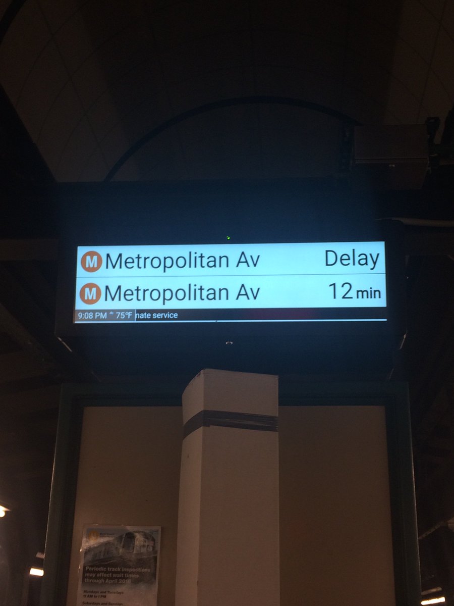 yellowna's tweet photo. Really @MTA !?! Shuttle is every 12 mins!??? On a weekday!?!? 😡 https://t.co/TbT8NtIAal