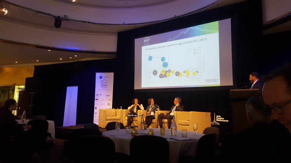 NoonanJack's tweet photo. How do we decarbonize the electricity sector whilst ensuring a 'just' transition. Interesting session feat AEMO and ACTU at #IGCC17 https://t.co/NEayGkNm0s