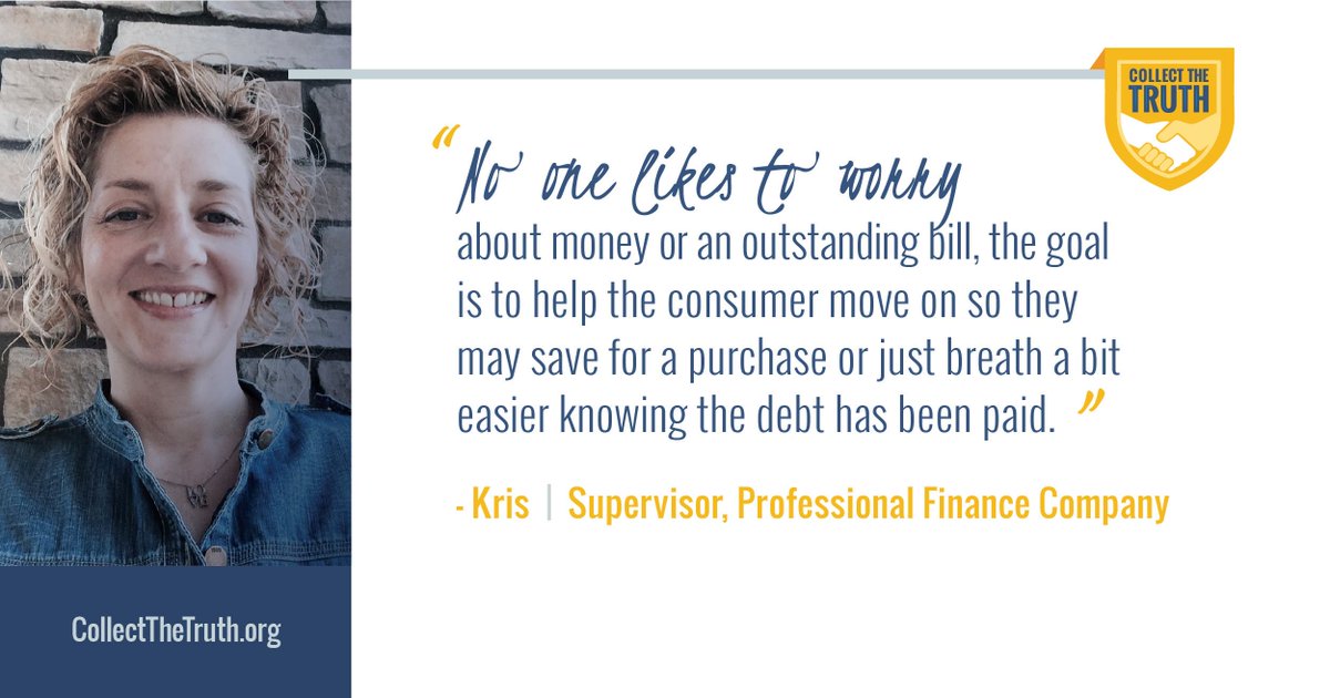 CollectTruth's tweet image. Learn why Kris finds her work in the collections industry to be truly rewarding every day: buff.ly/2fWpNYc