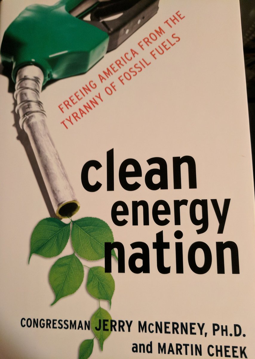I bought a book tonight: U.S.Congressman, @jerrymcnerney is an expert in the field of energy independence.

#CleanEnergyNation