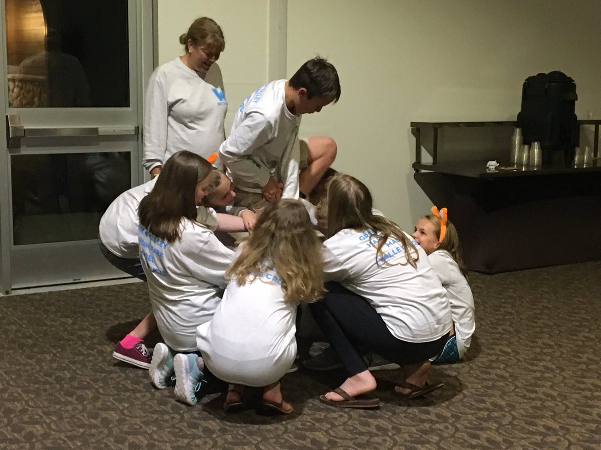 MrsGreenWCS's tweet photo. So many smiles with these team building activities! #betaleader @GreenValley_828 @ValleCrucisSch @MabelSchool #WeAreWatagua https://t.co/b7aTbuQaxE
