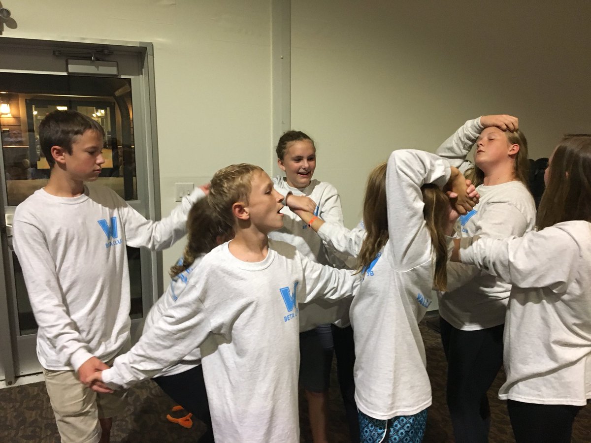 MrsGreenWCS's tweet photo. So many smiles with these team building activities! #betaleader @GreenValley_828 @ValleCrucisSch @MabelSchool #WeAreWatagua https://t.co/b7aTbuQaxE
