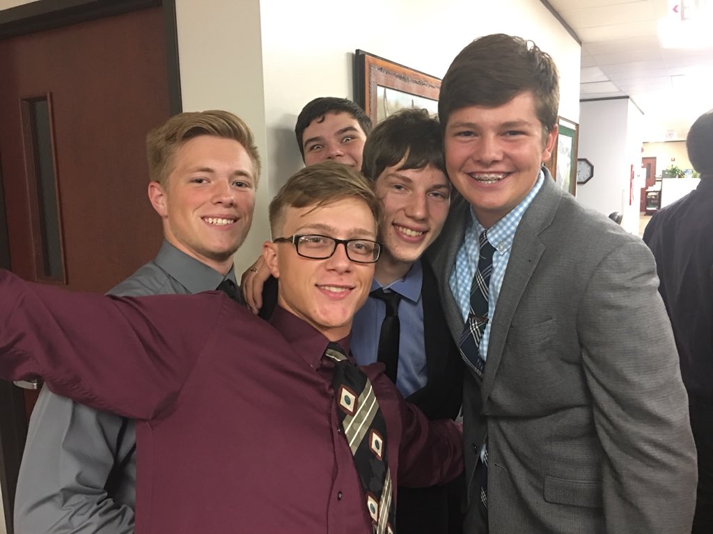 bhehli's tweet image. Chorale ready to sing for the board meeting