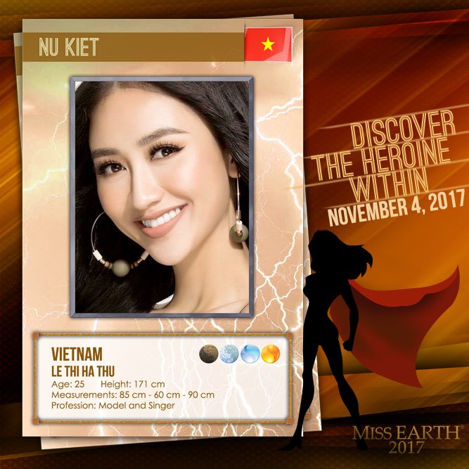 MissEarth's tweet photo. Discover the Heroine within #MissEarthVietnam2017 on November 4!
#MissEarth2017: Heroines Fighting #ClimateChange https://t.co/xhjl4yGON0