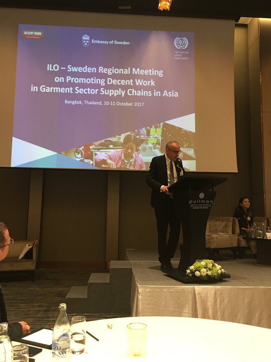 STWI at ILO regional meeting in Bangkok, championed by Ambassador Herrström #Sida #STWI #SIWI