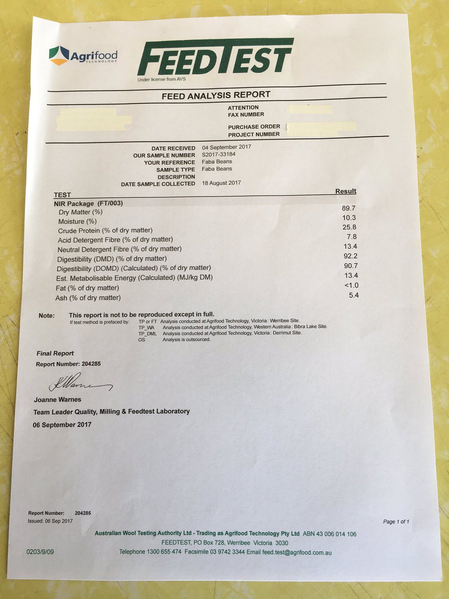 Anyone chasing stock feed? Beans stacking up very well, cheaper option than Lupins. $320+gst located Ongerup