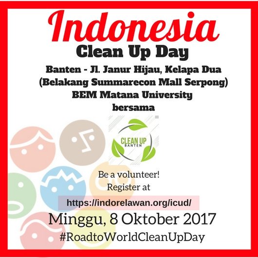 LetsDoItID1's tweet photo. #aksibersih2jam
#IndonesiaCleanUpDay2017
#RoadtoWorldCleanUpDay
#GerakanPungutSampah https://t.co/478jhmNNjt