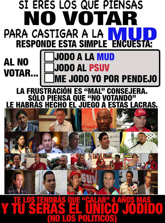 willycochez's tweet photo. Abstención? Á quien ayuda? https://t.co/QRNBuLqkUw