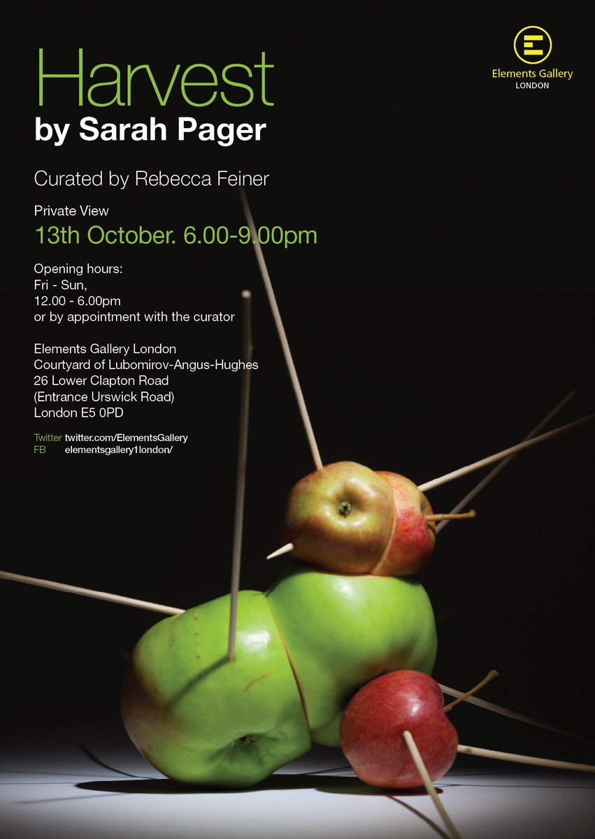 ElementsGallery's tweet photo. #SarahPager &amp; her #superpowers 4 #ART #HACKNEY + #MulledCider BE PART OF IT- bring a vegetable  Everyone welcome X 
#Fri13 Oct 6-9pm #FREE https://t.co/MFzb5EXarz
