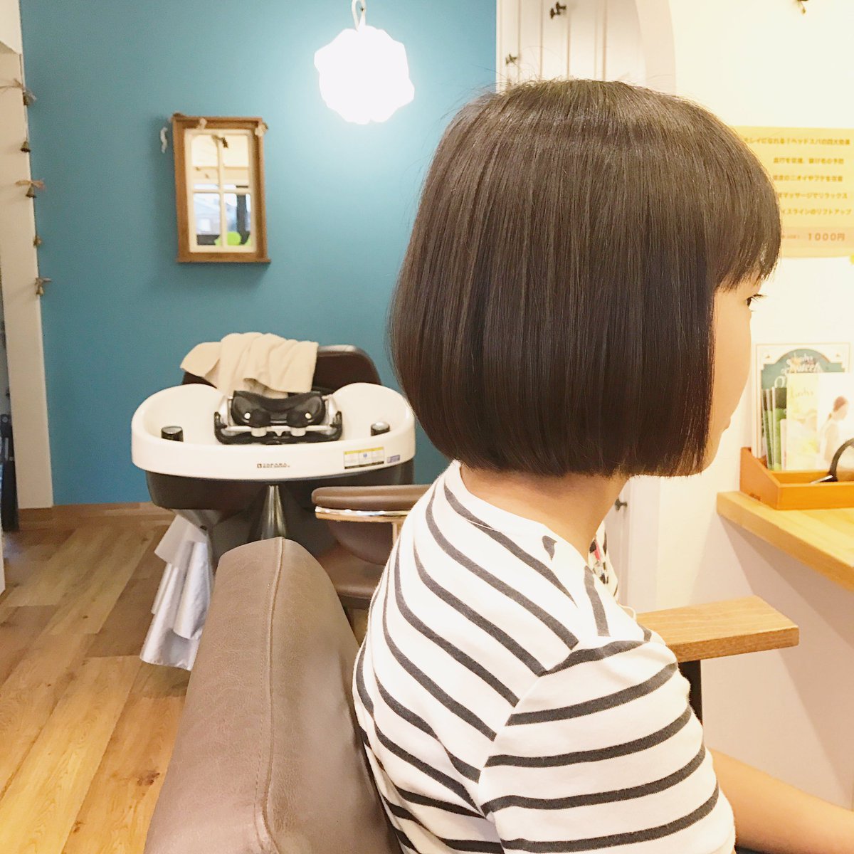 広瀬すずちゃんボブにしてください。
野外活動に向けて、15cmカットです。
カットクロス取って、タオル取って、
あ、ピッタリの長さだった♪
な瞬間が嬉しいです☺︎