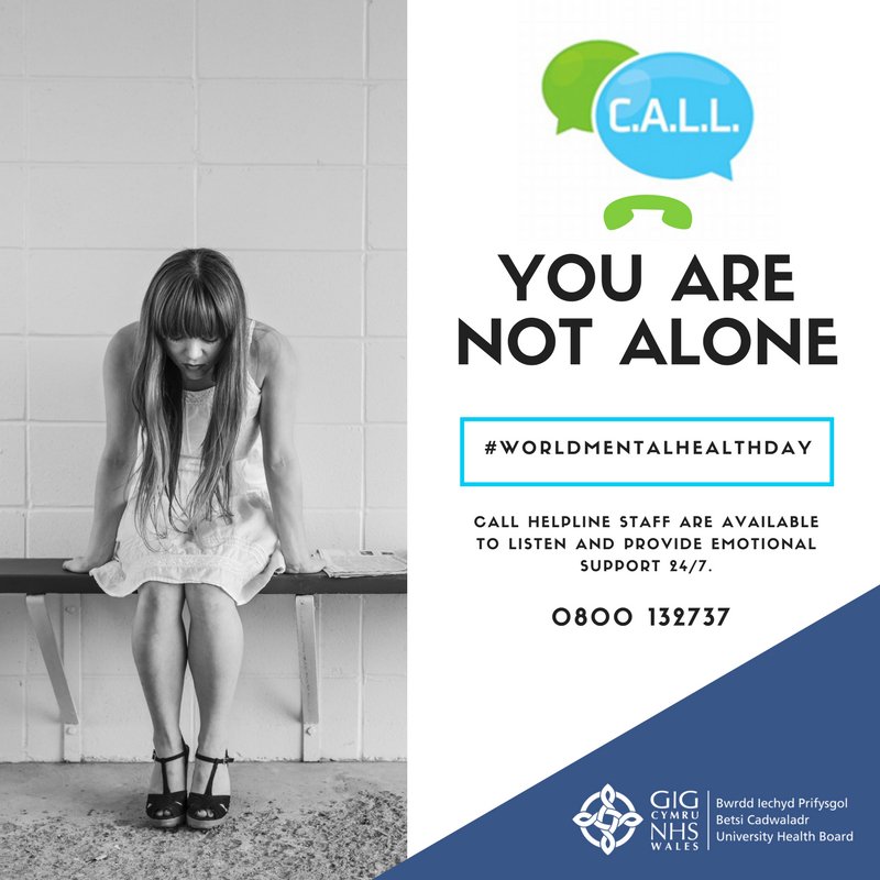 BetsiCadwaladr's tweet photo. On #WorldMentalHealthDay and every day, staff at our free and confidential @CALL_247 Helpline are here to listen and provide support. https://t.co/QJmItT7ZMz