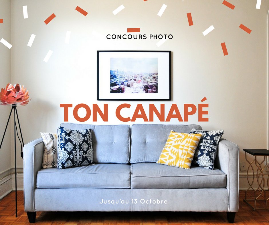 Le concours photo ton canapé est sorti ! Car il est vrai qu'on reste des heures sur notre canapé 😀
Pour participer, télécharger l'appli 👍