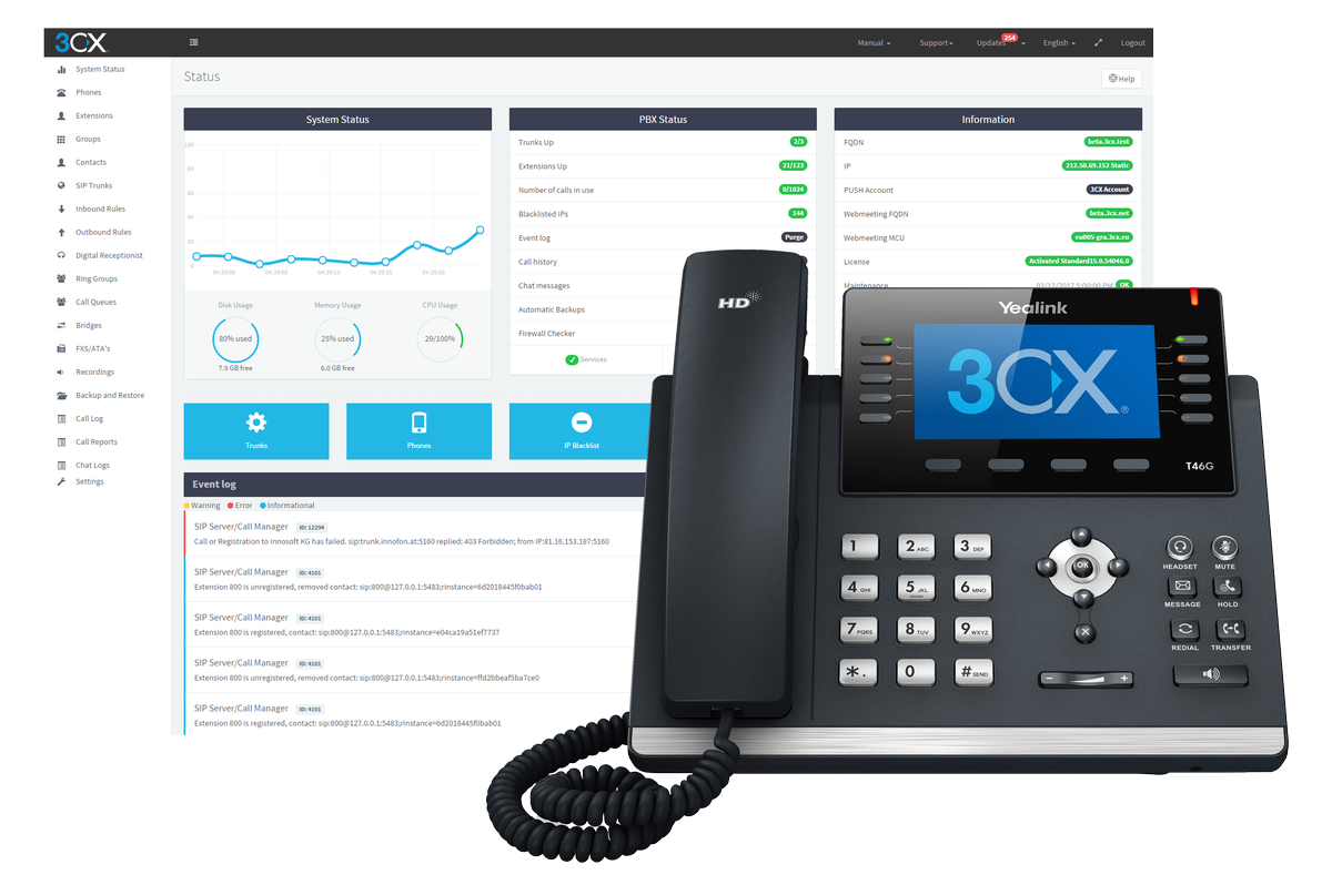 Are you looking to replace your company’s outdated PBX? Get your free trial here tinyurl.com/yarqmgll #3CX phone system.