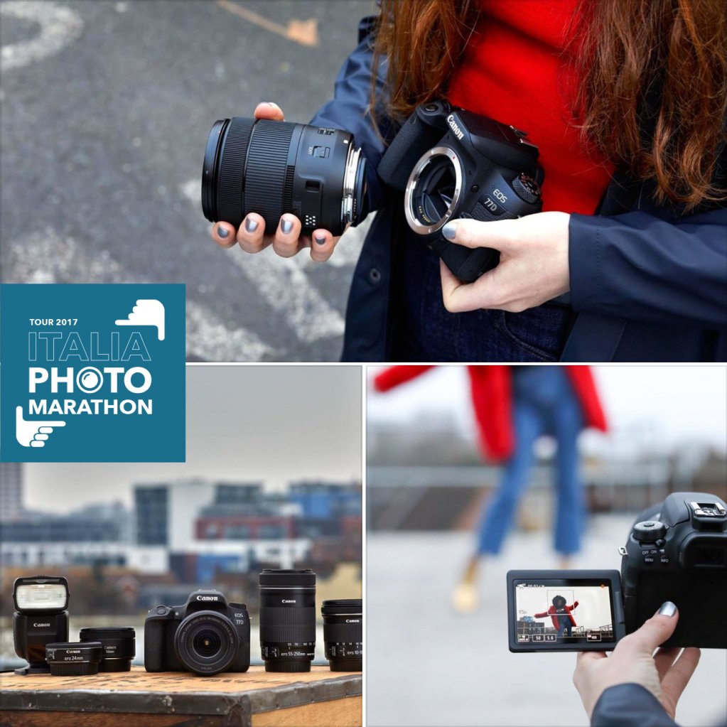 PhotoMarathonIT's tweet photo. @CanonItaliaSpA premia alla #PalermoPM con la 📷#Fotocamera #EOS77D #kit1855mm + #1voucher 🎫 #HDBOOK ISCRIVETEVI ORA https://t.co/K7Rykv2loY https://t.co/zNva3u3Ssc