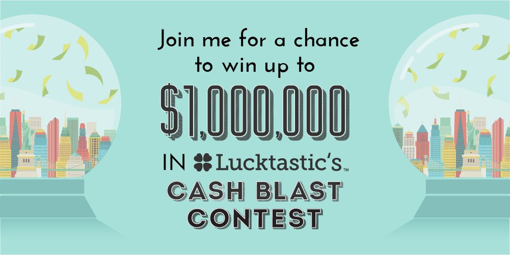 donzero's tweet photo. Join me for a chance to win up to $100,000 in Lucktastic’s Cash Blast!
https://t.co/HWfZoMwatC https://t.co/qKrNLsZeJ8