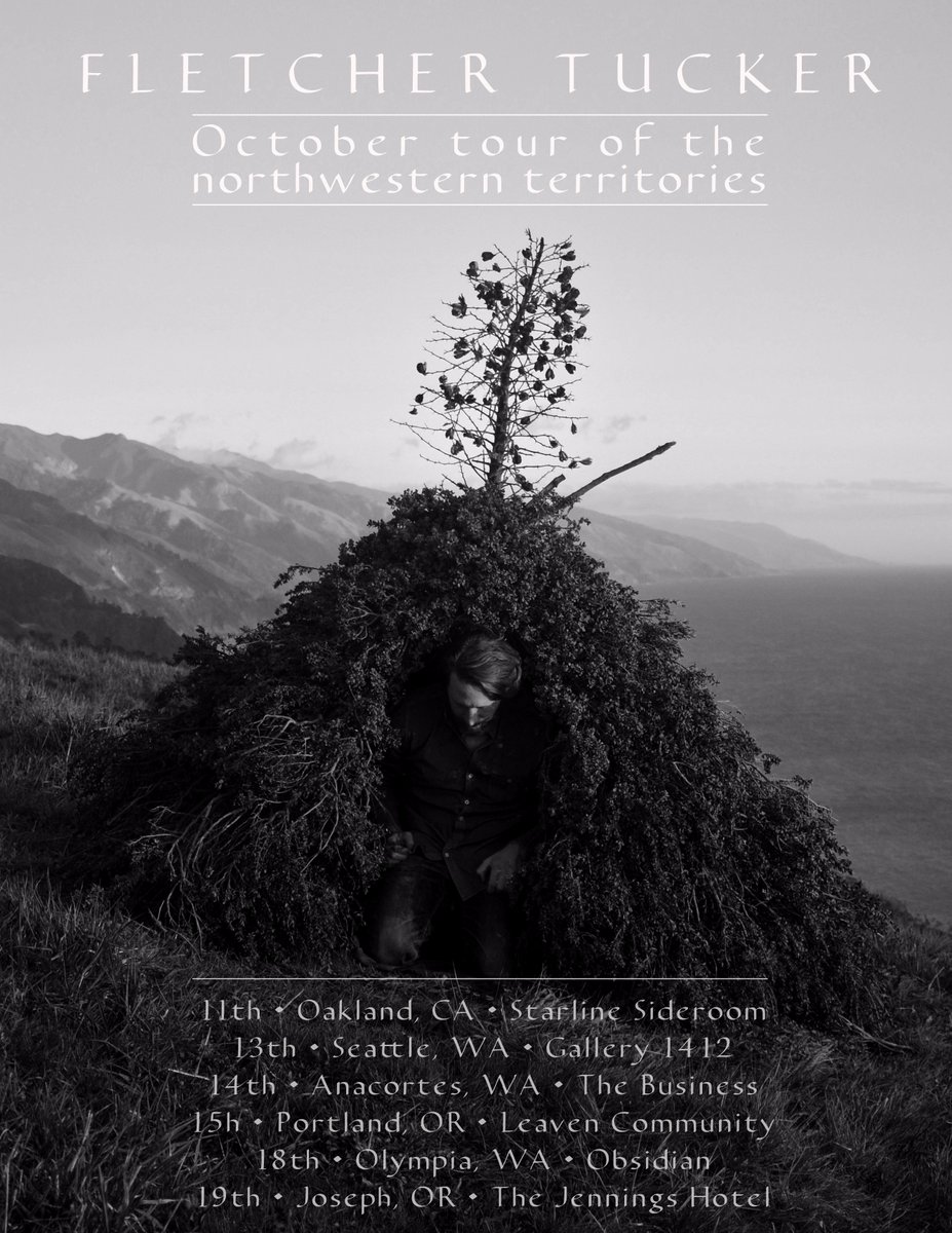 gnome_life's tweet photo. Pacific Northwest, FLETCHER TUCKER is coming your way with some place-based shadow ambience &amp; animistic drone-folk. Get to a show/ceremony. https://t.co/CVIbBUbtDk