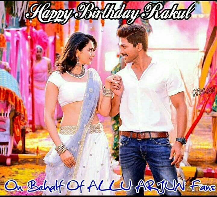 Happy birthday Rakul preet Singh from Allu Arjun Fans   