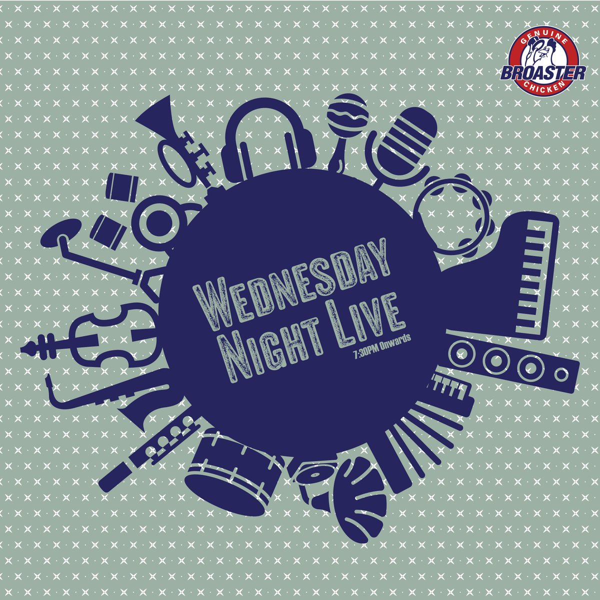 BroasterIndia's tweet photo. We've got you covered for mid-week stress busters! Enjoy #LiveMusic every wednesday at our outlet in #Vashi. 
#GetBroasted https://t.co/TOyHBiyZCF
