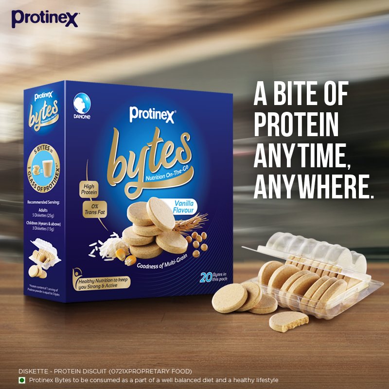 ProtinexIndia's tweet photo. Introducing Protinex BYTES, an on-the-go nutrition snack with the goodness of protein for you & your family, because #ProteinIsForEveryone https://t.co/32DQ4qkWEv