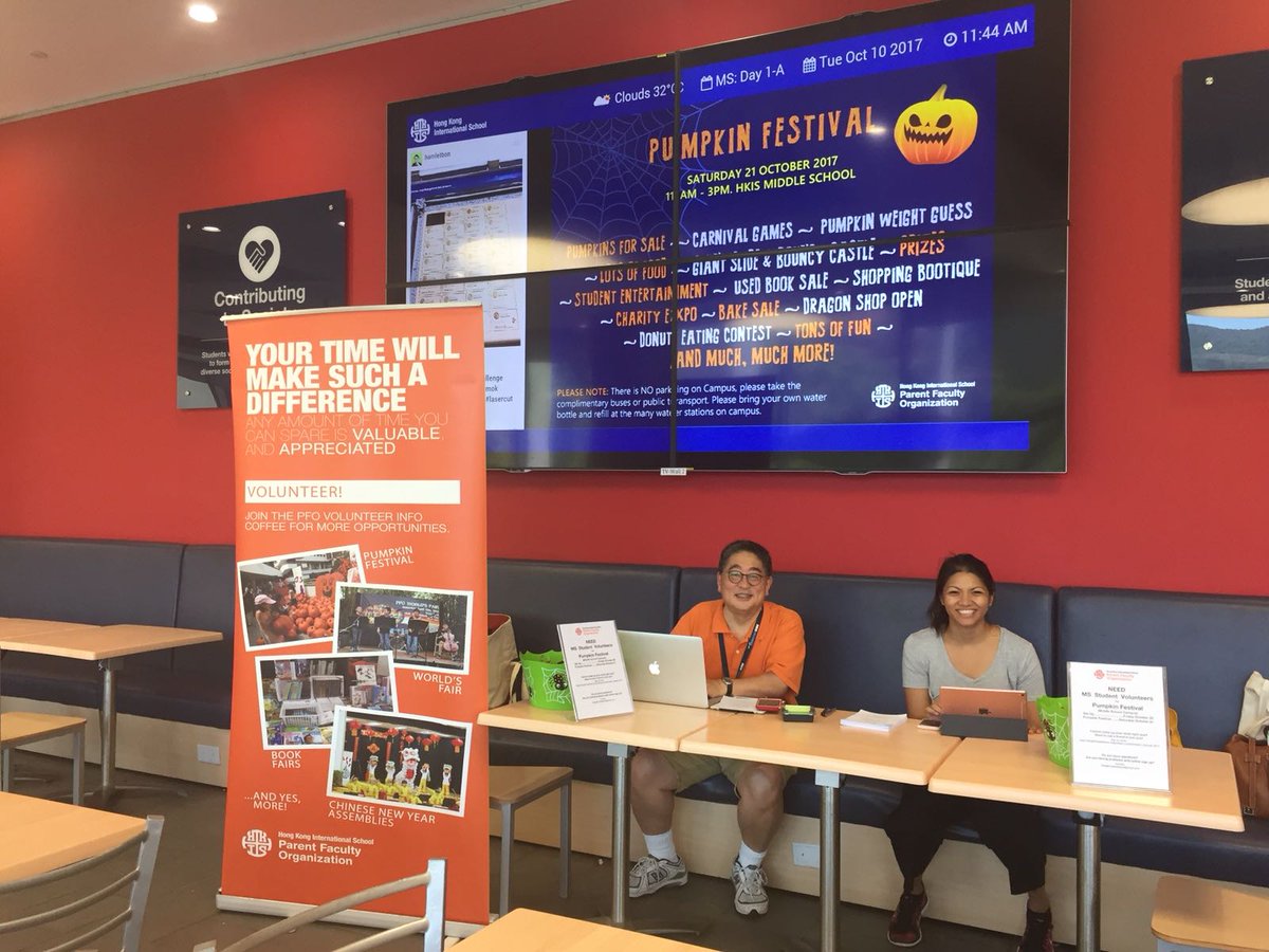 Sign up to volunteer for the Pumpkin Festival @ bit.ly/2xo7eV0 #HKISPFO #HKIS #PumpkinFestival
