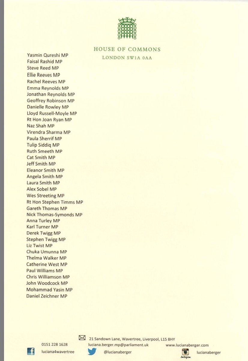 LauraSmithCrewe's tweet image. #WMHD17 160 @UKLabour MPs have written to the PM to ask that mental health funding is ring-fenced. Now is the time for action.