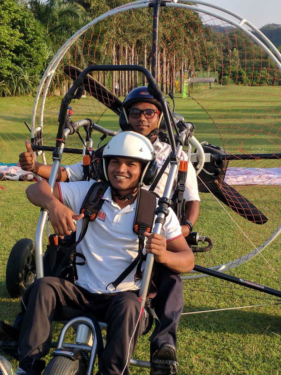 flyboy_aviation's tweet photo. #Proudmoment as 125 #differentlyabled participants #flyhigh on a #paramotor! #Udaan2017 #ChandigarhSpinalRehab #ABB
https://t.co/sW0QiQNQHa https://t.co/cdM833WJ25