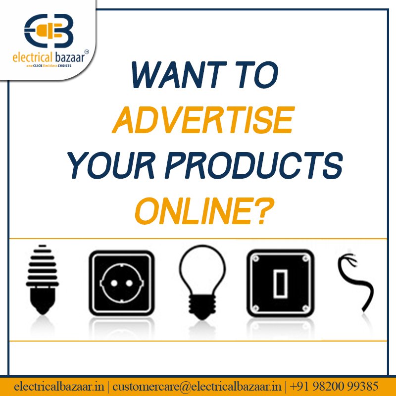 eb_india's tweet photo. #promote & even #sell your #products #online. #ElectricalBazaar Visit - https://t.co/yJz70sRDNh or Call - +91-9820099385. https://t.co/sHRPS43kcD