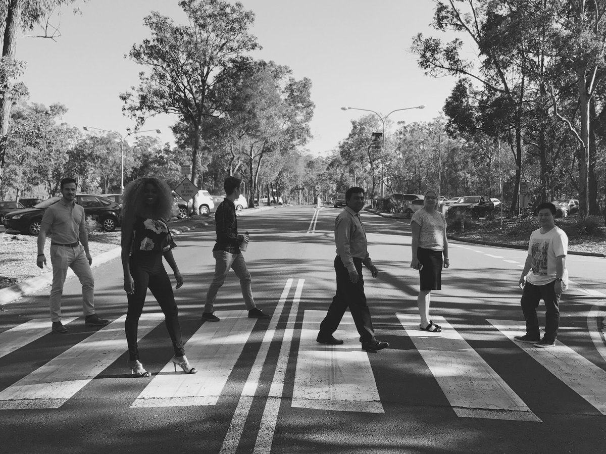 SMGriffith1's tweet photo. Channeling #thebeatles while we take a #walkatwork. Why not join in during 6-13 October. @walkatworkaus @Griffith_Uni @abizrobok https://t.co/QA3AxgMTtr