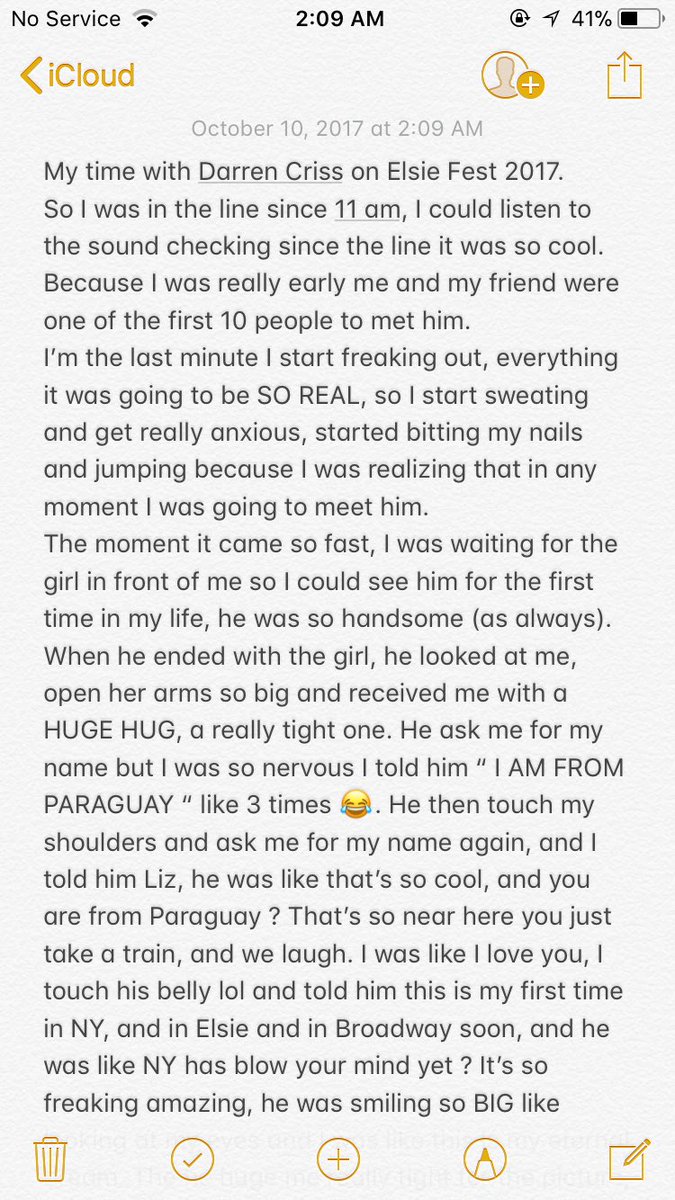 SweetsButtcriss's tweet photo. My “ I JUST MET DARREN CRISS STORY” @DarrenCriss Thank you for being so kind to me. You should be proud of how much you do for us. 💜 https://t.co/ap05Spig1V