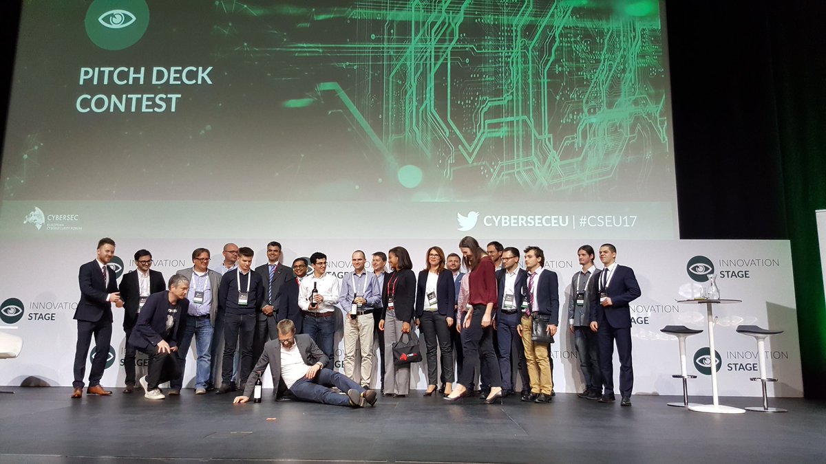 Winners of Pitch Deck Contest at the #InnovationStage #CSEU17 <a href="/CYBERSECEU/">European Cybersecurity Forum - CYBERSEC</a> #startups #cybersec #VoicePIN <a href="/VoicePINcom/">VoicePIN.com</a> <a href="/LukaszDylag/">Lukasz Dylag</a>