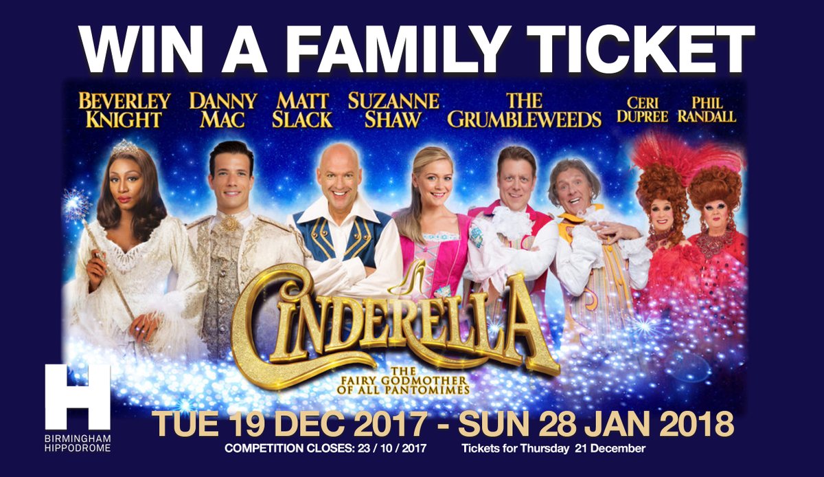WhatsOnBrum's tweet photo. #WIN!
4 TICKETS to Cinderella ft @dannymaconline + @Beverleyknight + @TheMattSlack - @brumhippodrome 19 Dec-28 Jan. FOLLOW + RT before 23/10 https://t.co/UcdDkSLAnT