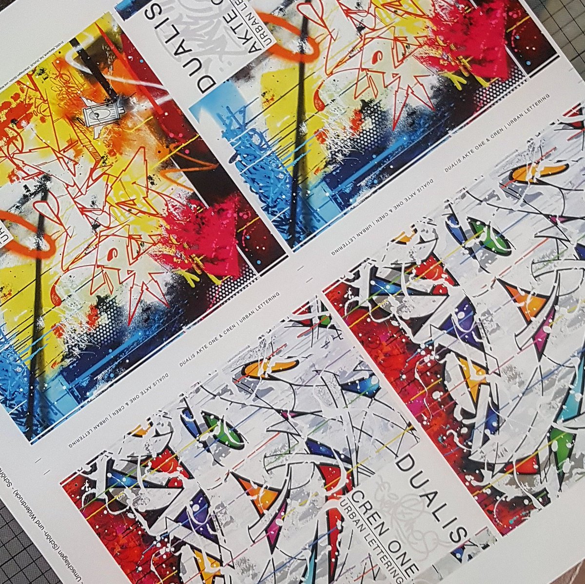 Cren_Art's tweet photo. Brandnew catalogue "Dualis" by AKteOne & @Cren_Art
watch out for your copy...#cren #akteone #dualis #contemporary #urbanart #lettering https://t.co/Dsonq4I4PI