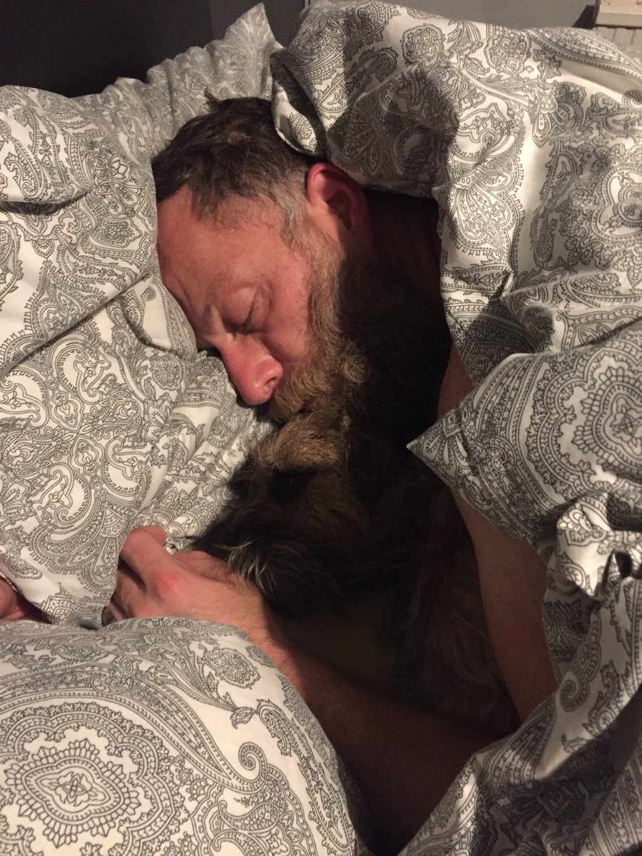 Seem to have grow a boarder terrier on my mush overnight...Hope your all having a good day. Happy Tuesday.